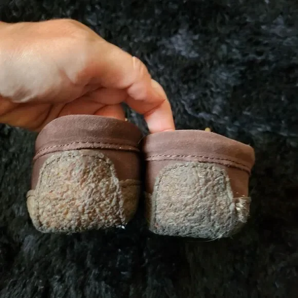 Lands' End Brown Suede Loafers - Picture 4 of 5